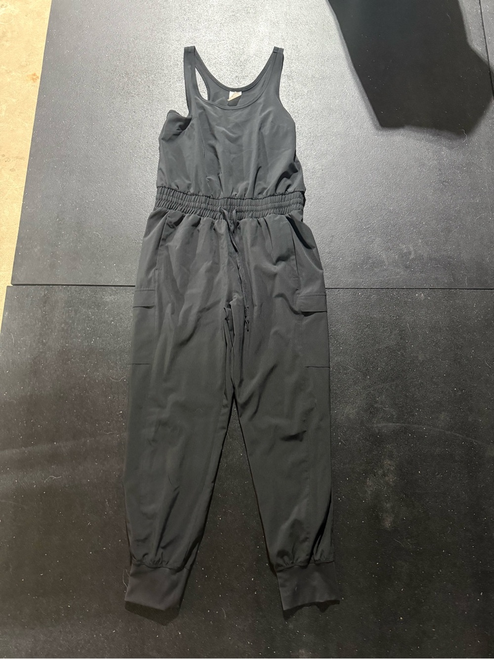 CALIA by Carrie Underwood Black Sleeveless Jogger Jumpsuit